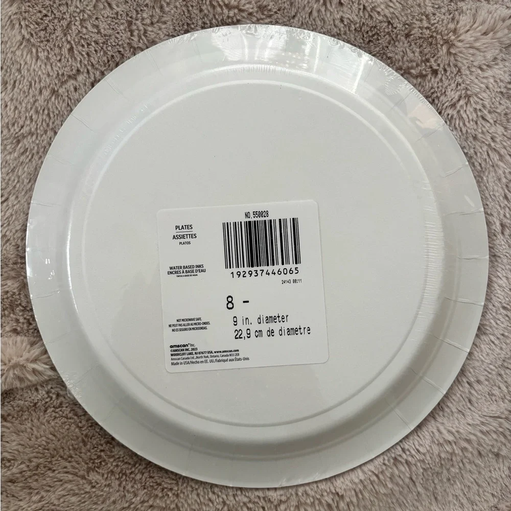 First birthday plates